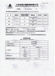 檢測儀器報告證書：通用卡尺檢定報告